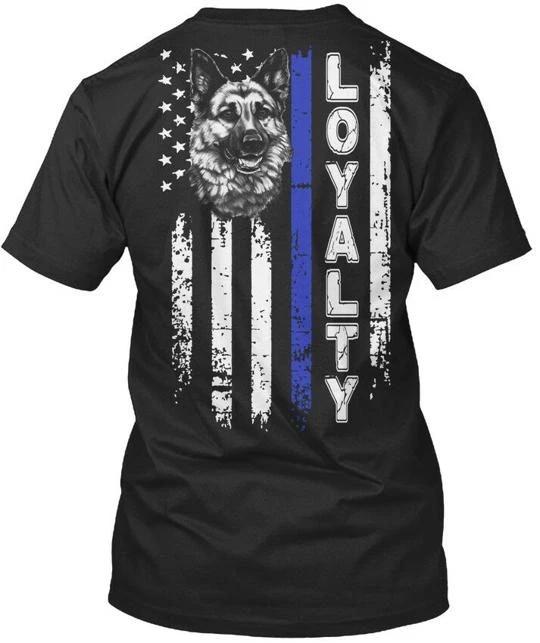 

Thin Blue Line K9 Loyalty TTshirt Made in the USA Size S to 5XL S