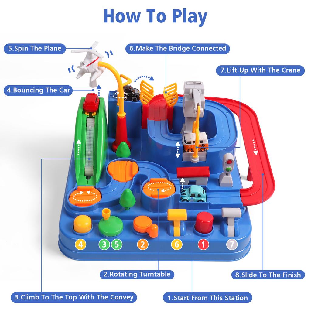 Jucării cu șenile pentru mașini, jucării de aventură cu mașini, seturi de joacă pentru vehicule de inginerie pentru salvarea orașului, jucării Montessori