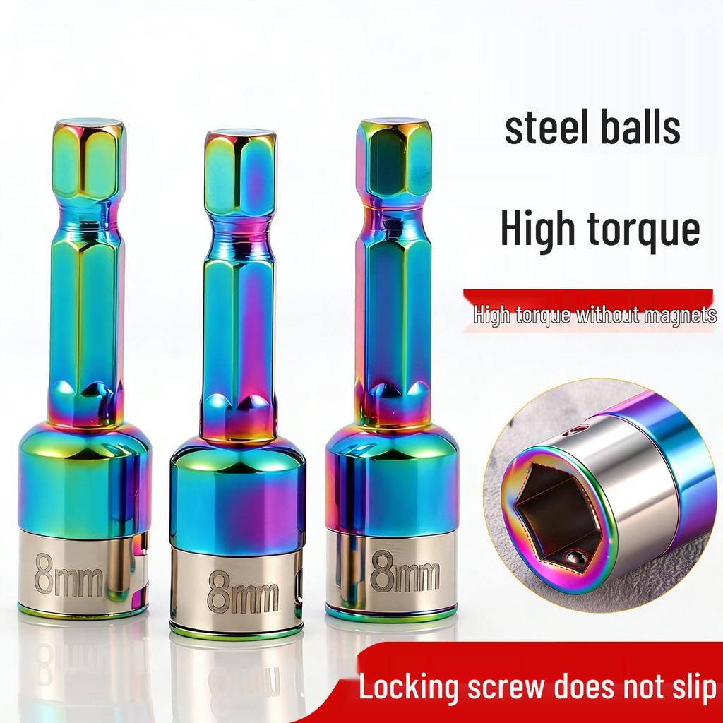 Magnetic-Free Swallowtail 8mm Steel Ball Drill Bit Sleeve - High Hardness