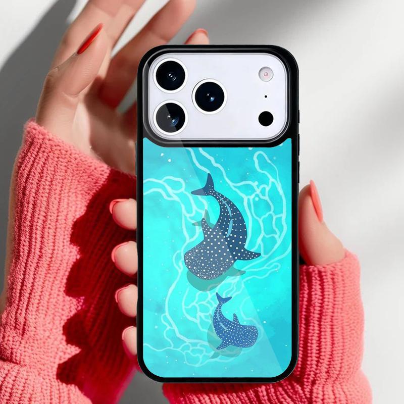 Baby Whale Phone Case for iPhone 17 16 15 14 13 Pro Max Back Cover for 12 11 Pro Coque