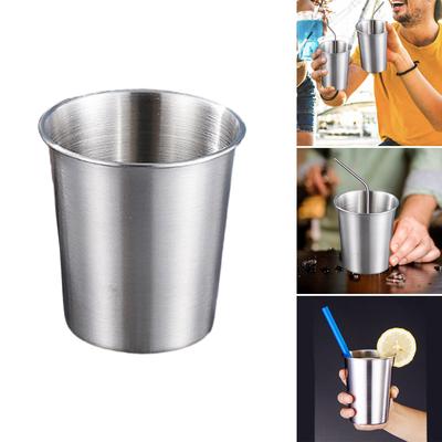 Conjunto de 4 Copos de Aço Inoxidável Empilháveis Resistentes à Ferrugem Copos para Crianças Copos para Beber Ideais para Aventuras ao Ar Livre