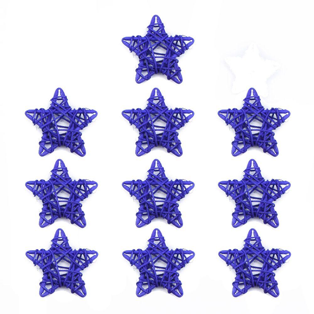 Festival Ornaments Home Decor Sepak Takraw Pentagram Shape Christmas Gift ArtifIcial Rattan Star