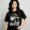 Movie Michael Jackson MJ King Of POP Graphic Unisex T Shirt Unisex Cotton Short Sleeve Y2k Oversized Tee Streetwear Vintage Tops