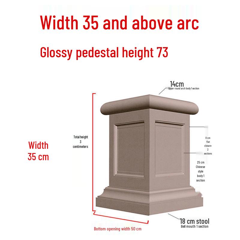 European Villa Courtyard Roman Column Base for Exterior Wall Decoration