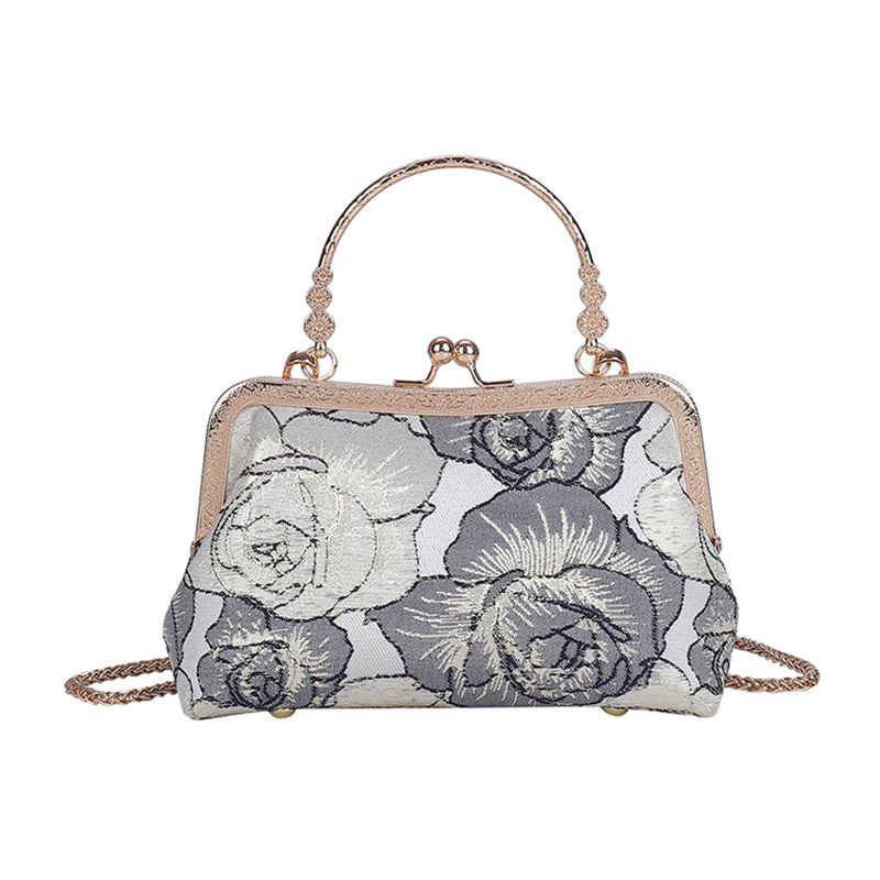 

Законченная мини-изящная высококачественная сумка-клатч в китайском стиле New arrival Gray