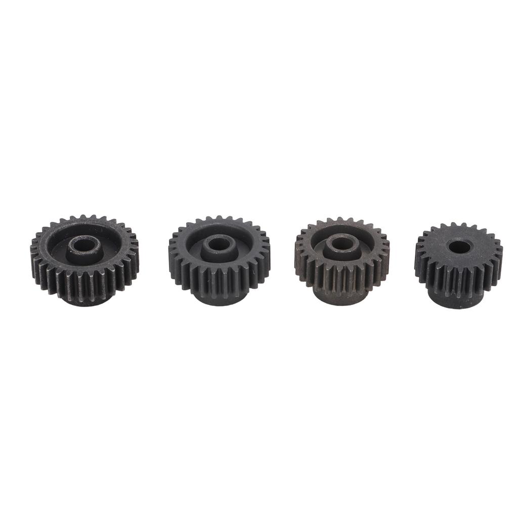 4Pcs RC Motor Pinion Gear 48P 23T 25T 27T 29T Rustproof Metal 48P Pinion Gear Set for 1/10 RC 3.175mm Motor