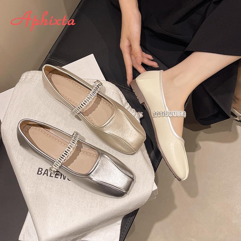 Fashion LazySeal 1.5cm Low Heels Women Loafers Bling Crystal Square Toe Flats Woman Casual Shoes Gold Loafers Comfortable Footwear