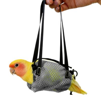 Bird Carrier Bag Adjustable Strap Parrot Vest Carrier With Harness Anti Escape Portable Bird Backpack Carrier Breathable Bags