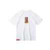 Li Ning T Shirts Men's White Crew Neck Moderate Straight Fit AHSQ185-1