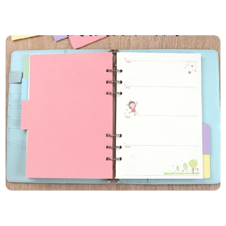 Rainbow Patterned Index Pages For Binders Easy To Rearrange Sections Ideal For Classifying Important Paper
