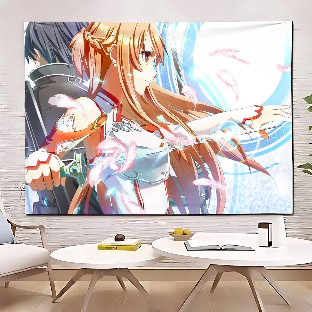 SSword Art Online Tapestry Customizable Tapestries Of Various Styleswall Hangings Celebrity Photo Printingwall Hangings