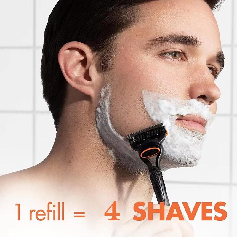 Replaceable Heads Men's Razor 5 Layer Blades Replacement Male Manual Razor Face Beard Hair Trimmer