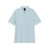 SS24 Letter Logo Jacquard Pullover Short Sleeve Polo Shirt Men Polo Shirts Light-Blue 3DZFLH-ZJM5Z-15DB