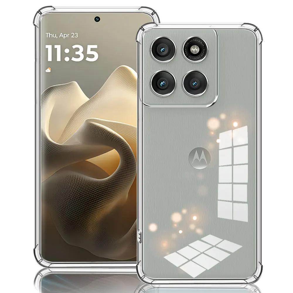 Armored case for Motorola Edge 60 Pro, Dropproof - transparent