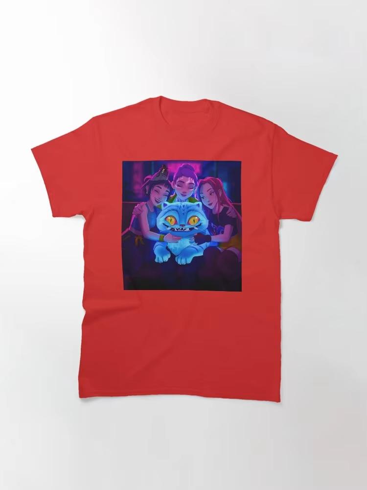 Kpop Demon Hunters Rumi Mira Zoey Derpy 2026 Summer Mens Womens Luxury Fashion Pure CottonTshirt Street Wear Y2K