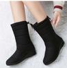 Fashion Snow Women Boots Flat Shoes Woman Warm Ladies Shoes Zipper Women's Boots Soft Comfortable Women's Winter Shoes Botas Mujer