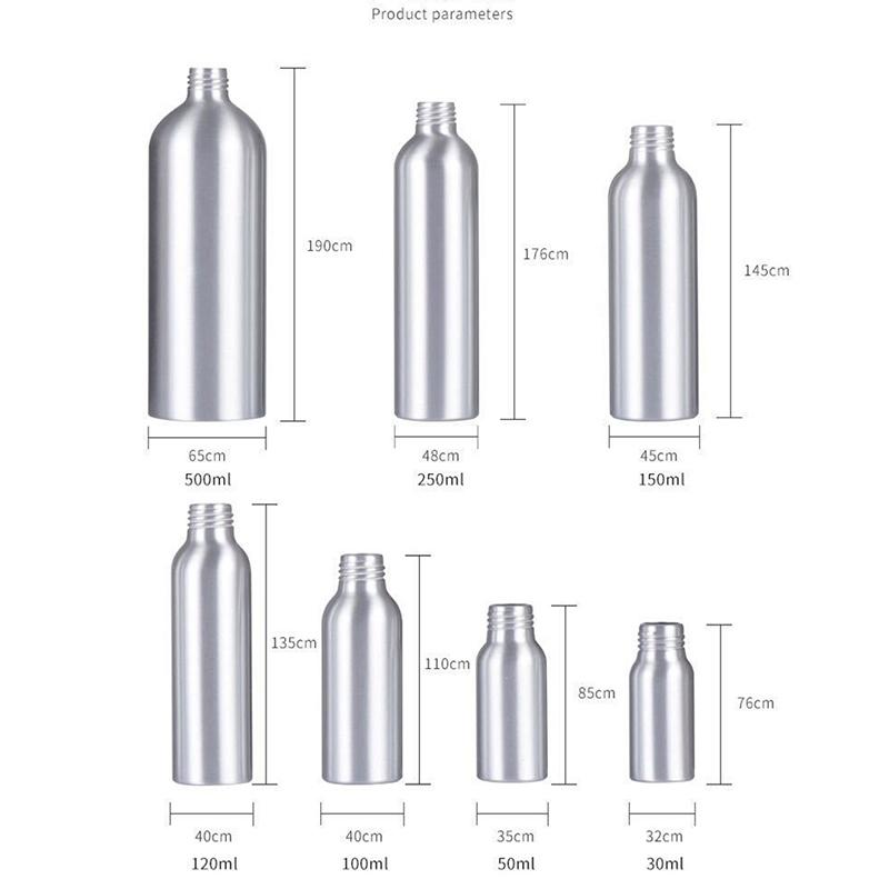 1Pc 50-500ML Aluminum Bottle Empty Spray Bottles Pump Sprayer Fine Mist Spray Refillable Bottles Water Spray Bottle Sprinkler