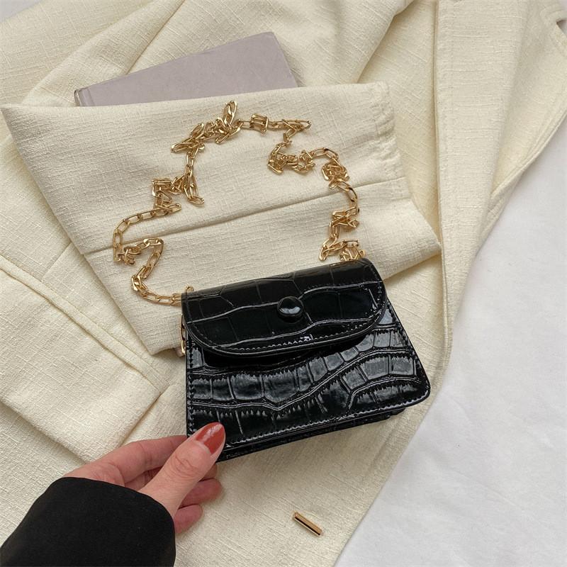 Trendy Chain Shoulder Bag For Women 2023 Summer Fashionable Small Pu Bag Stylish And Simple Crossbody