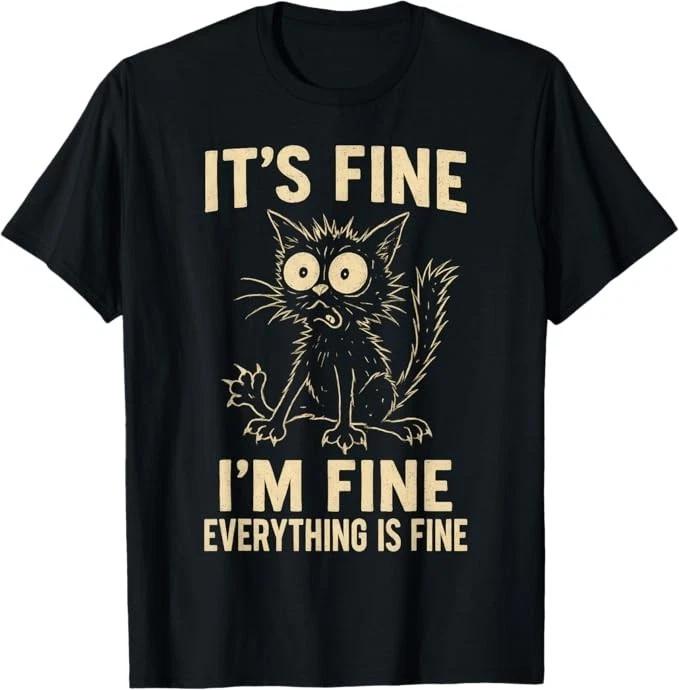 

Funny Cat Graphic Tee Kids Weird Crazy Meme Cat T-Shirt 150