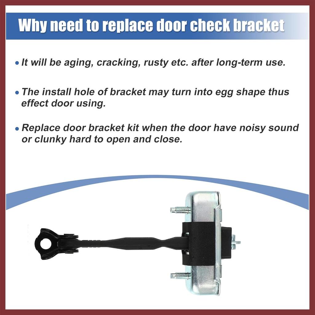 Front Left Door Check Bracket Stop Strap 68620-AE011 for Toyota Sienna 2004-2010 Car Door Check Arm Assembly LH Driver Side Door Check Strap Stopper