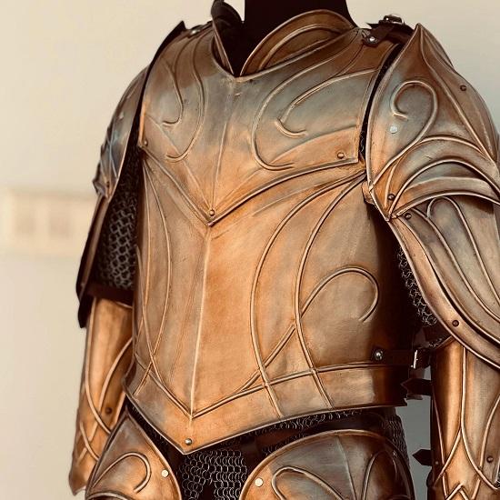 Medieval Elven Cuirass Armor Larp Elven Costume Medieval wearable LOTR Half Body Armor suit Battel Ready LOTR Armor Best Gift