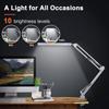 LED Desk Lamp Swing Arm Desk Light with Clamp 3 Lighting 10 Brightness Table Lamp Eye-Caring Reading Desk Lamps for Home Office