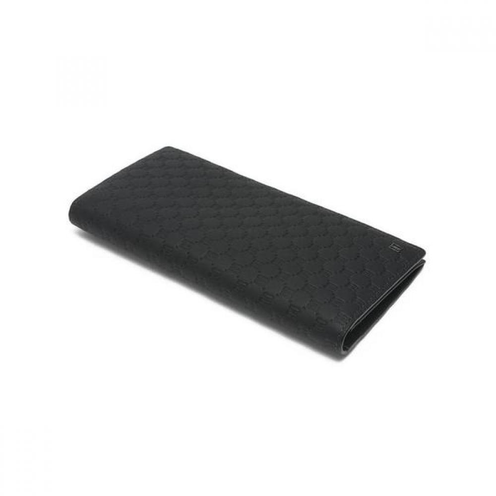 Daks Black Dd Logo Matte Leather Long Wallet Dbwa2f361
