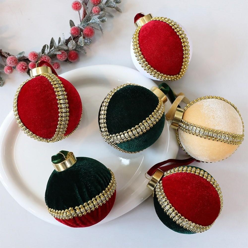 Plastic Hanging Ball Ornaments 8cm Christmas Decorative Ball  Xmas Holiday Decoration