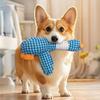 Dog Teething Toy Wild Goose Chew Toy Mental Stimulation Dog Toy with Built-In Squeaker Tough Fabric Puppy Teething Relief Toy