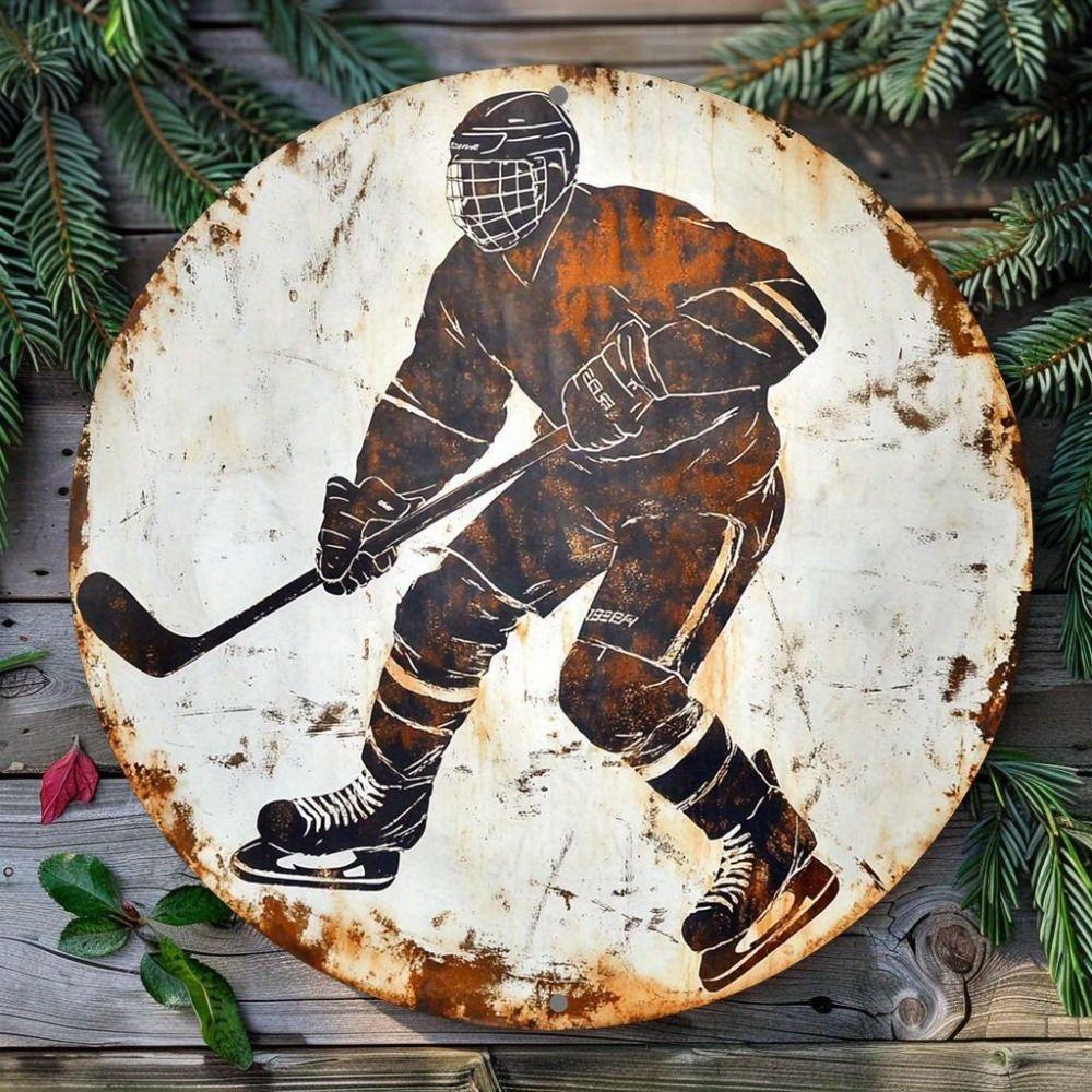 Metal Poster Wall Art Retro Hockey Sign Home Garage Decor