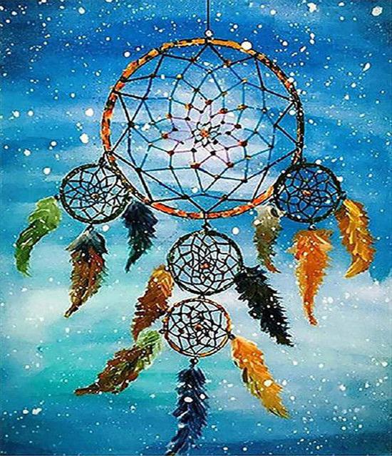 

Ruopoty Diy Frame Photo Door Number Наборы «Ловец снов» Schilderen Door Number Landschap Moderne Tekening Op Canvas Handgeschilderd Art 40x50cm NO Frame