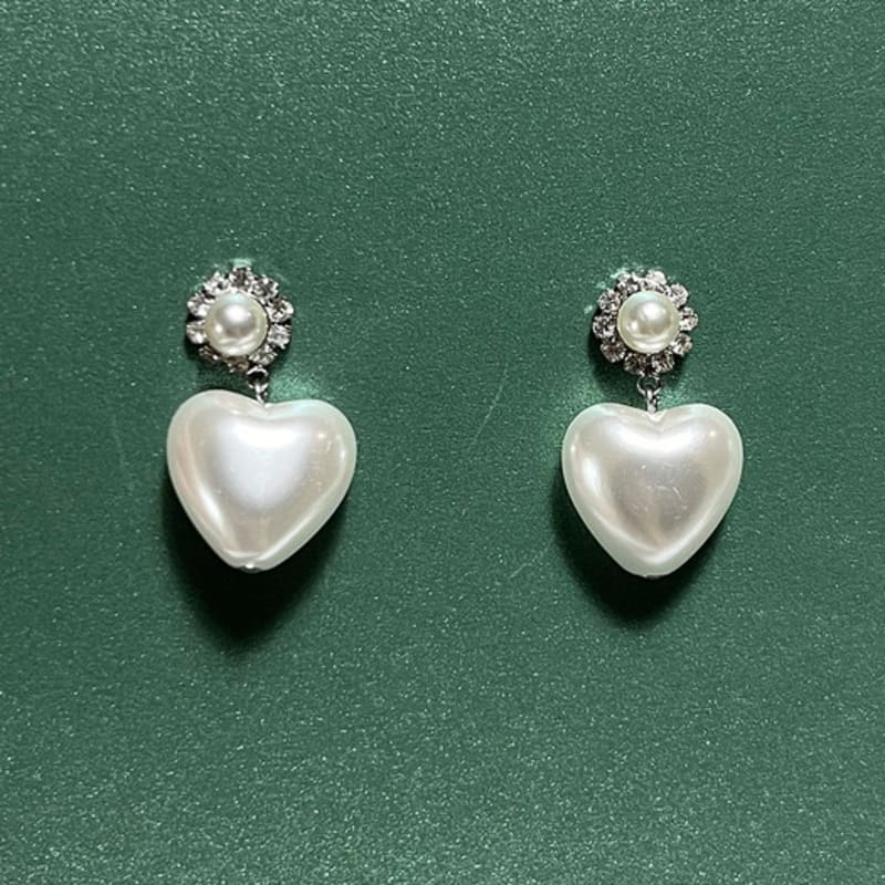 Sophiamor Big Pearl Heart Er