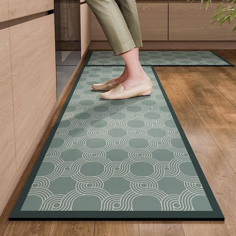 Long Strip Diatom Mud Kitchen Carpet Simple Printed Non-slip Mat Bathroom Absorbent Foot Mat Door Mat