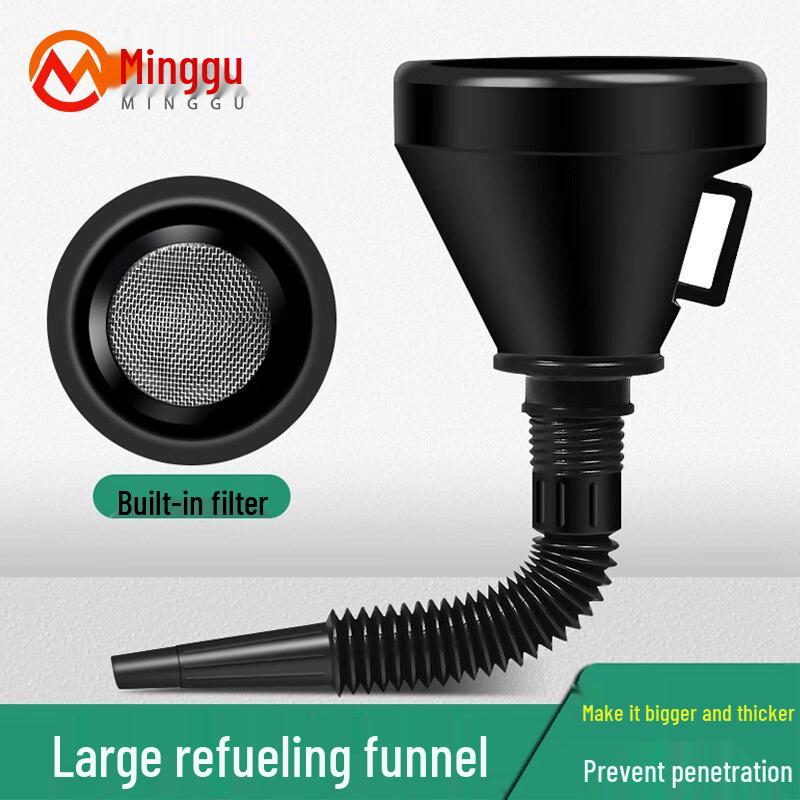 Large Plastic Fuel Funnel with Filter for Automotive