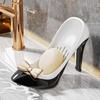 High Heels Shape Kitchen Sponge Storage Rack Plastic Soap Drain Box New Bathroom Soap Container