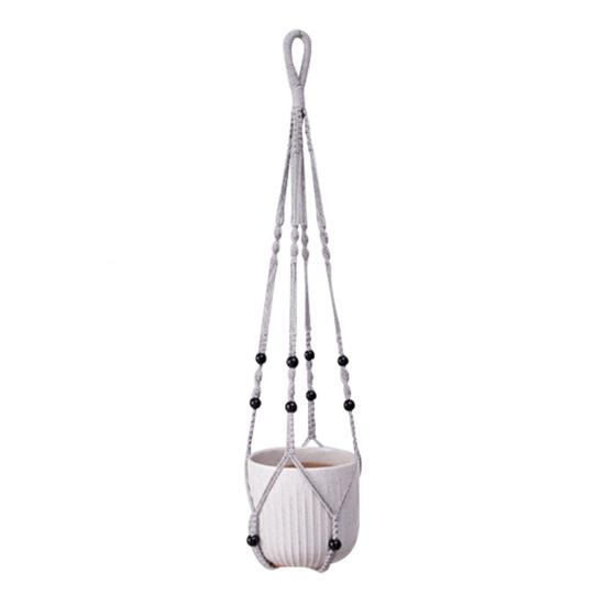 Macrame Plant Hanger Boho Hanging Planter Holder Cotton Rope Flower Pot Hanger for Home Patio Garden Decor