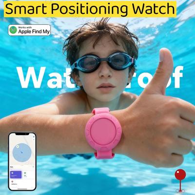 Smarter Tracker Kinder GPS-Ortungsgerät Uhr Fernsuche Wasserdicht Anti-Verlust-Gerät Für Kinderarmbänder Funktioniert Mit Apple Find My