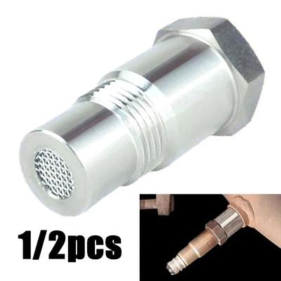 1/2Pcs Extension Filter Oxygen Sensor Connector Extender Spacer Internal Thread M18*1.5 Stainless Steel Adapter Car Parts