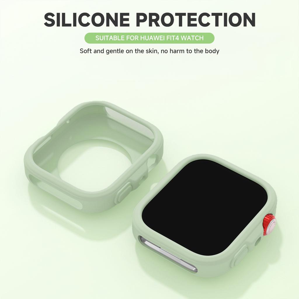 Silicone TPU Case For Huawei Watch Fit 4 Smartwatch Screen Protector Bumper Shell for Huawei Fit4 Protective Cover