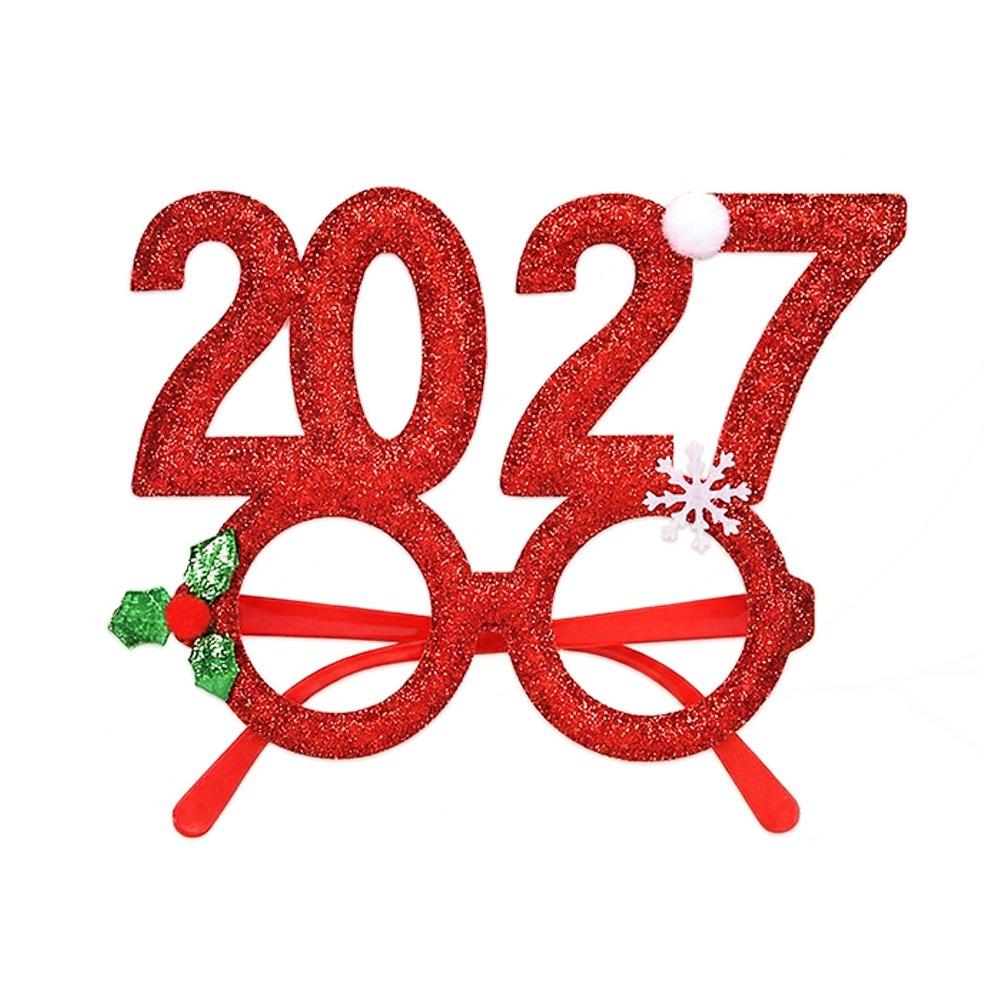 Cute 2027 Happy New Year Headband Sequin Star Strip Headwear Christmas Headpiece  Masquerade Party