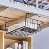 Kitchen Organizer Iron Under Shelf Hanging Shelf Basket
