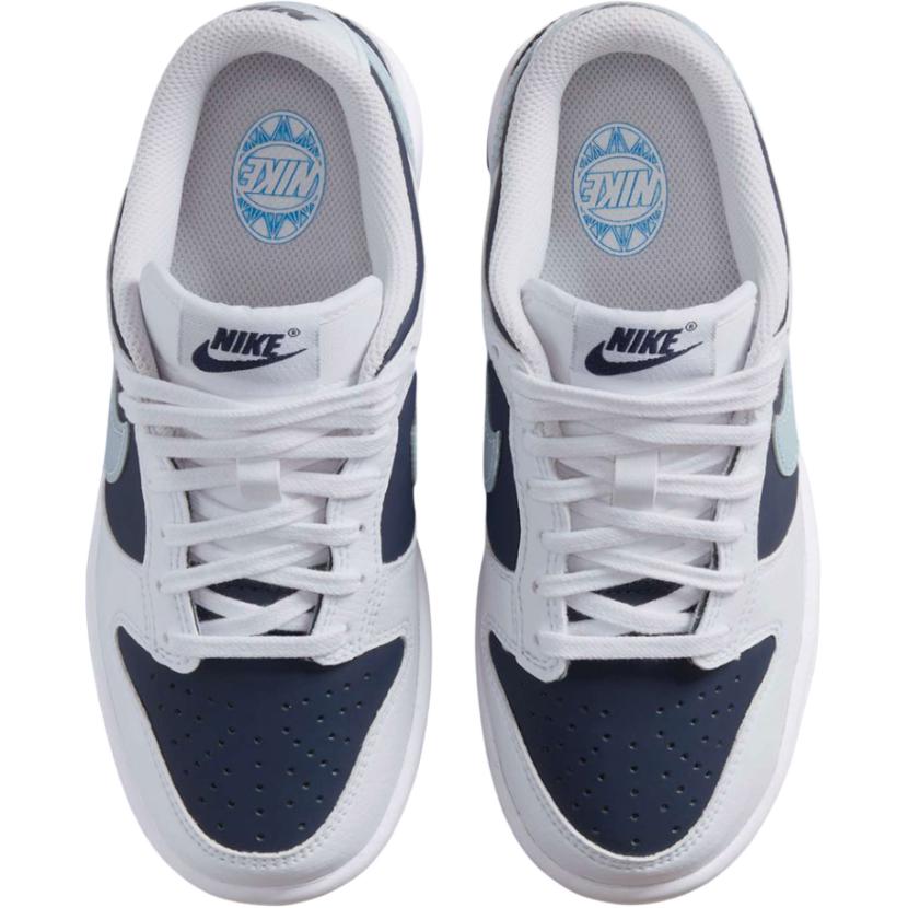 Nike Dunk Light Armory Low Versatile Comfortable Shock Absorbing Durable Low Top Kids Skate Shoes Kids Skate Shoes Blue White II7639-100
