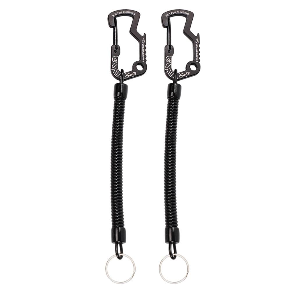 1/2/5pcs Anti-lost Outdoor Retractable Spring Elastic Rope Fishing Lanyards  for Camping Hiking