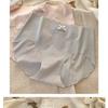 Women Mid Waist Seamless Antibacterial Ice Silk Panties With Pure Cotton Crotch