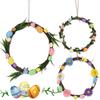 Wreath Easter Exquisite In Small Medium And Large Sizes Featuring Colorful Eggs And Blooms Beautiful