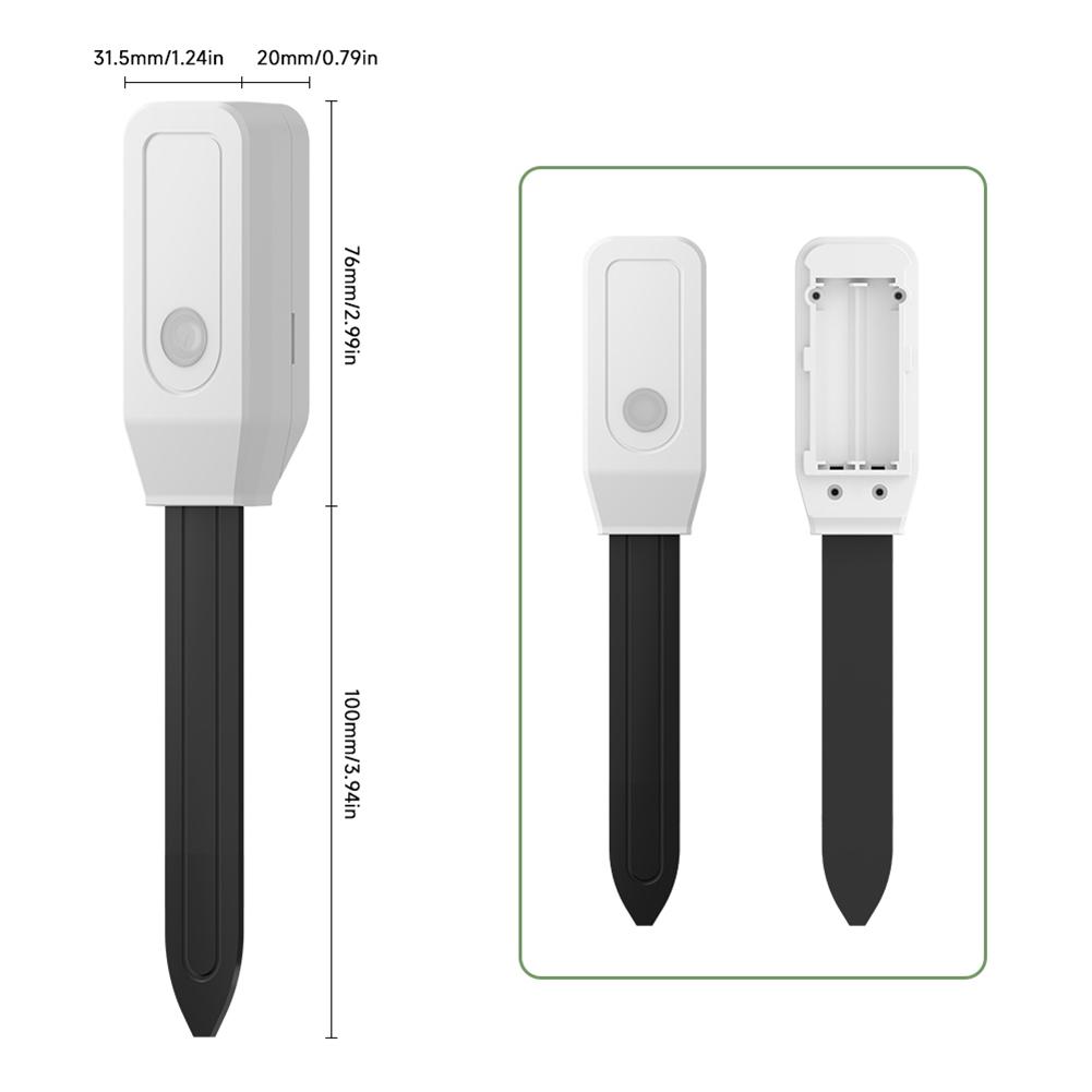 Moisture Temperature Humidity Sensor APP Control Wireless Earth Hygrometer Multi-Function Soil Monitor for Farm Garden