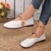 Moda mokasyny buty damskie płytkie buty z klamrą casual jesień 2024 sukienka przytulne chodzenie miękka podeszwa buty nowa marka mujer zapatos