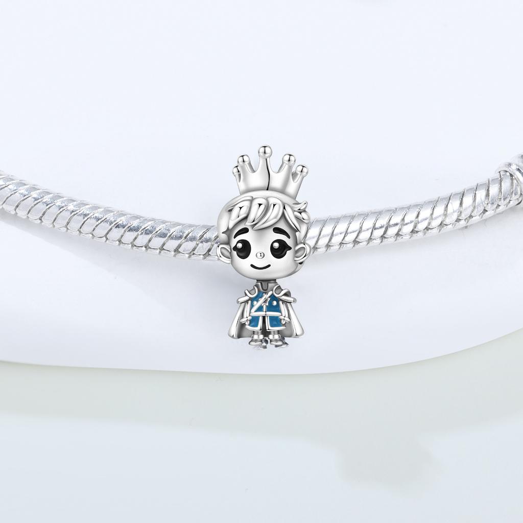 Panpoki Copper Prince Cartoon Character Bead Genuine Pendant Bracelets Charms Jewellery Party DoItYourself Trendy Gift