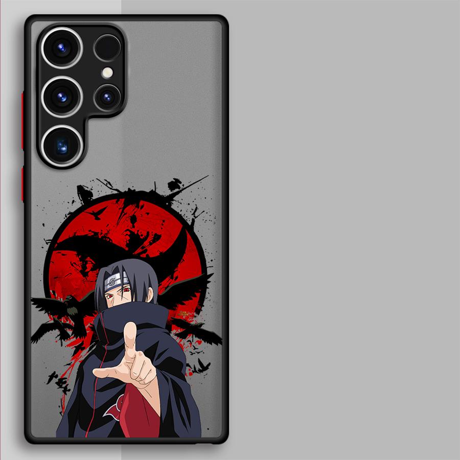 Narutos Uchiha Itachi Matte Phone Cover Case for Samsung Galaxy S10 S23 S21 S22 Plus S9 S24 FE S25 Ultra S20