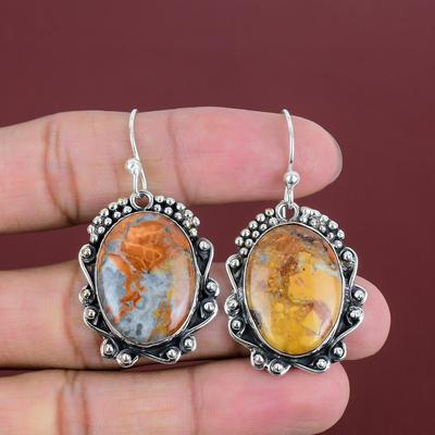 Maligano Jaspis Oorbellen Natuursteen Sieraden 925 Sterling Zilveren Oorbellen Handgemaakte Degelijke Sieraden Nieuwste Ontwerp Oorbellen Cadeaus Voor Moeder